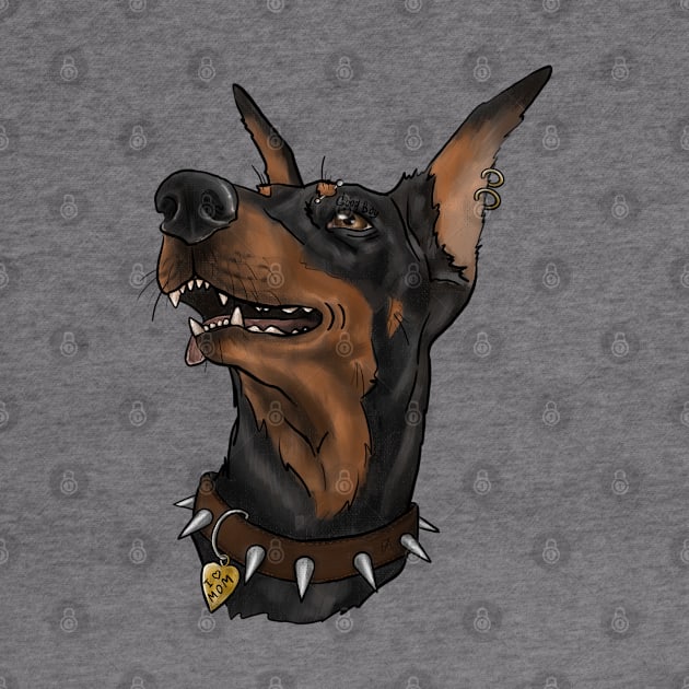 Cute brutal doberman by Kingroad